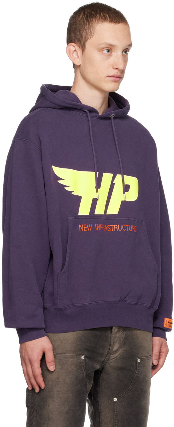 

Фиолетовая толстовка с капюшоном Heron Preston, Фиолетовый