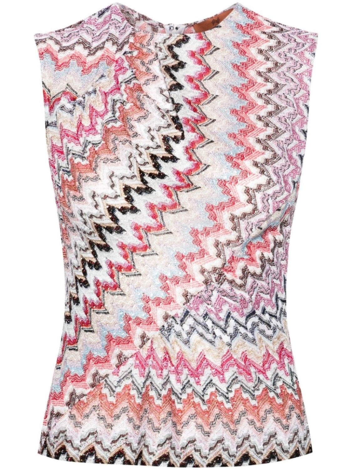 

Missoni трикотажный топ с узором зигзаг, розовый
