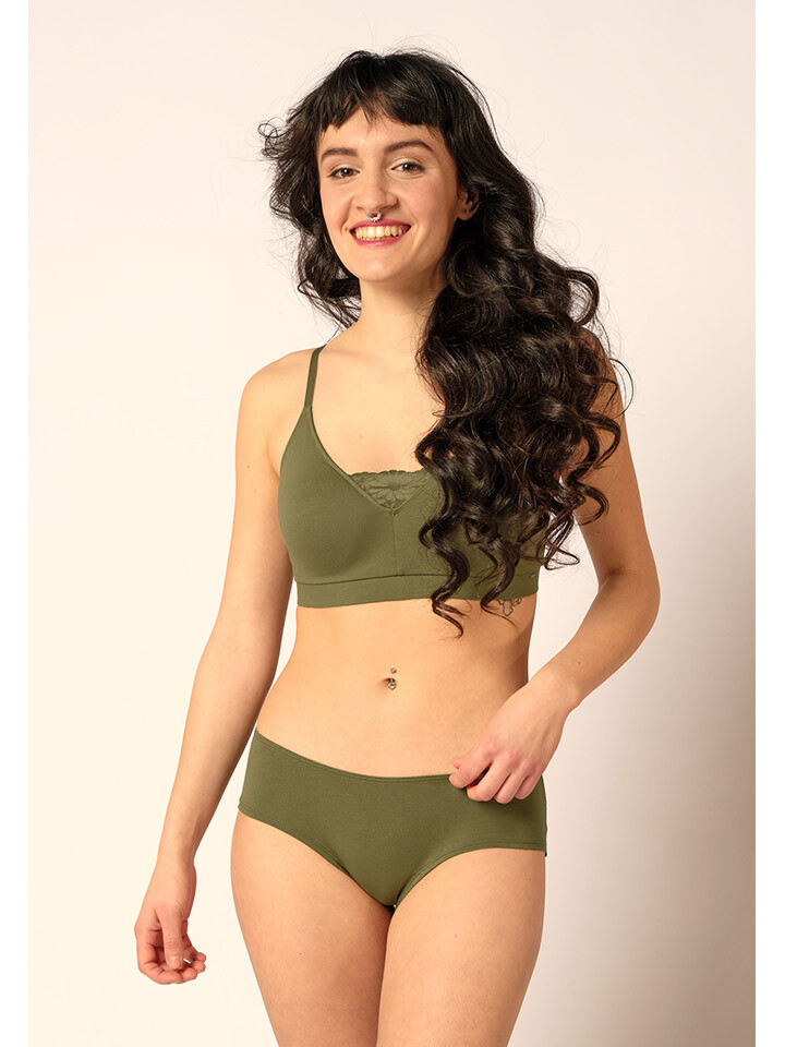 

Бюстгальтер без косточек Skiny, хаки