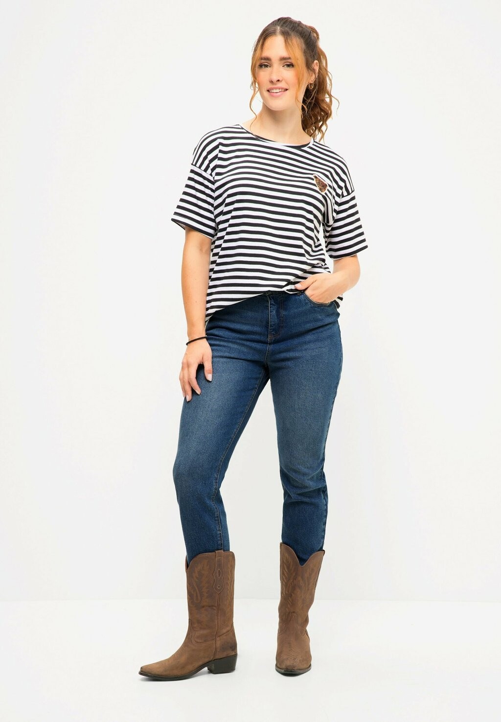 

Джинсы Tapered Fit MOM Studio Untold, цвет blue denim