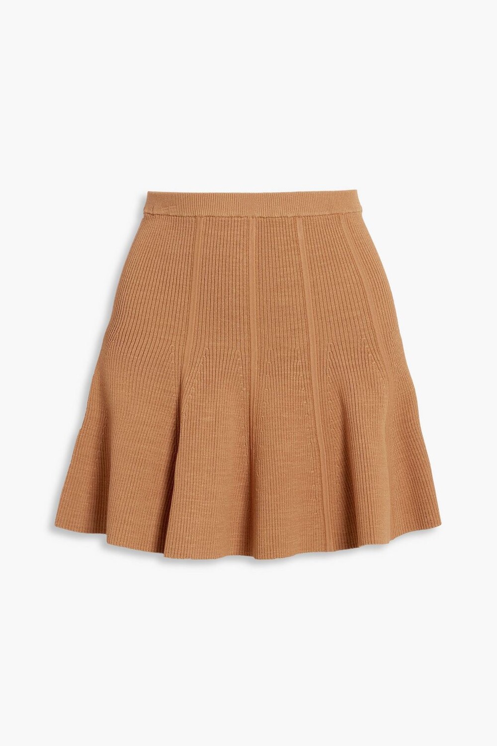 

Рифленая мини-юбка в рубчик DION LEE, загар