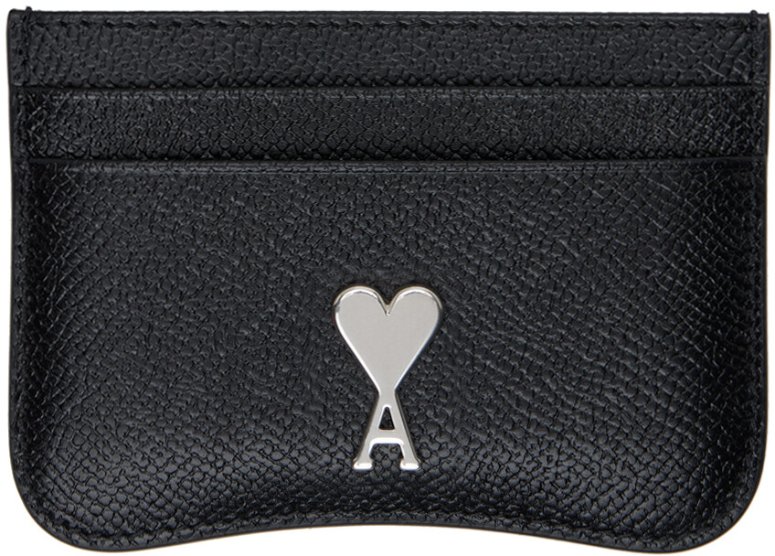 

Визитница Paris Paris черного цвета Ami Paris, цвет Black/Silver