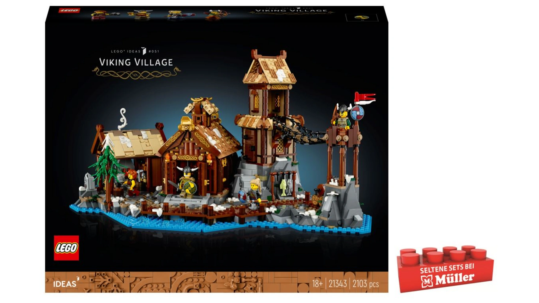 Lego Ideas Набор моделей средневековой деревни викингов для взрослых