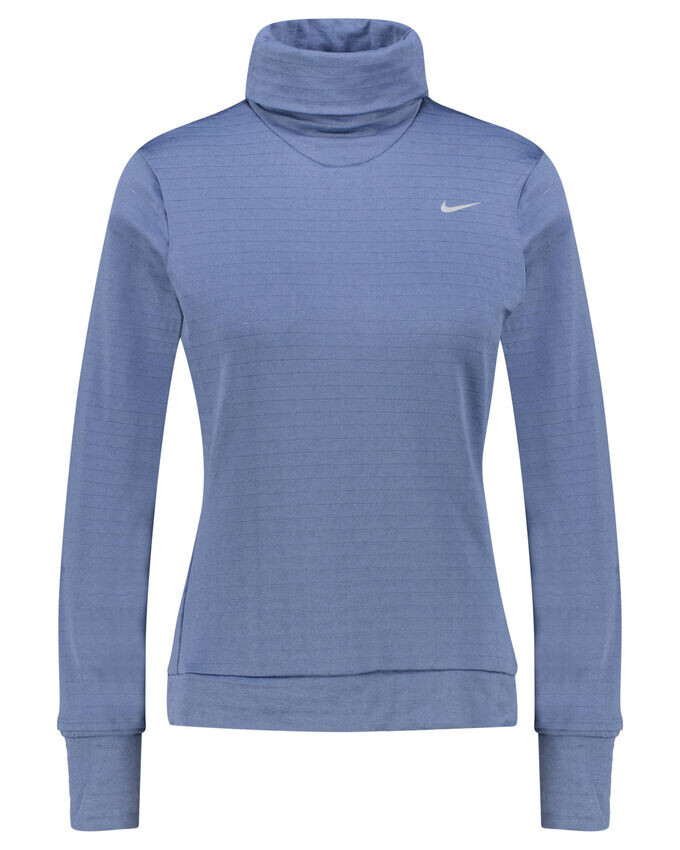 

Беговая рубашка с водолазкой therma-fit Swift Nike, синий