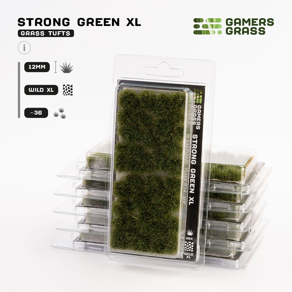 

Аксессуары Gamers Grass Gamers Grass Tufts: Strong Green - Wild XL 12mm