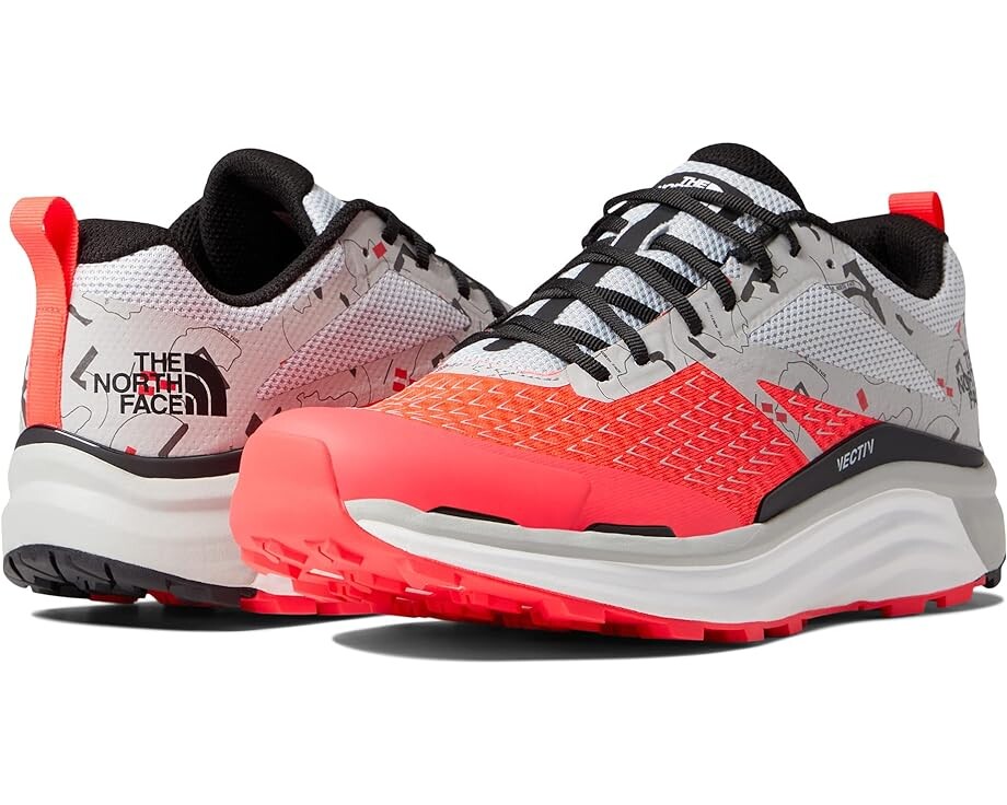 

Походные ботинки The North Face Vectiv Enduris II, цвет TNF White Trail Marker Print/Brilliant Coral