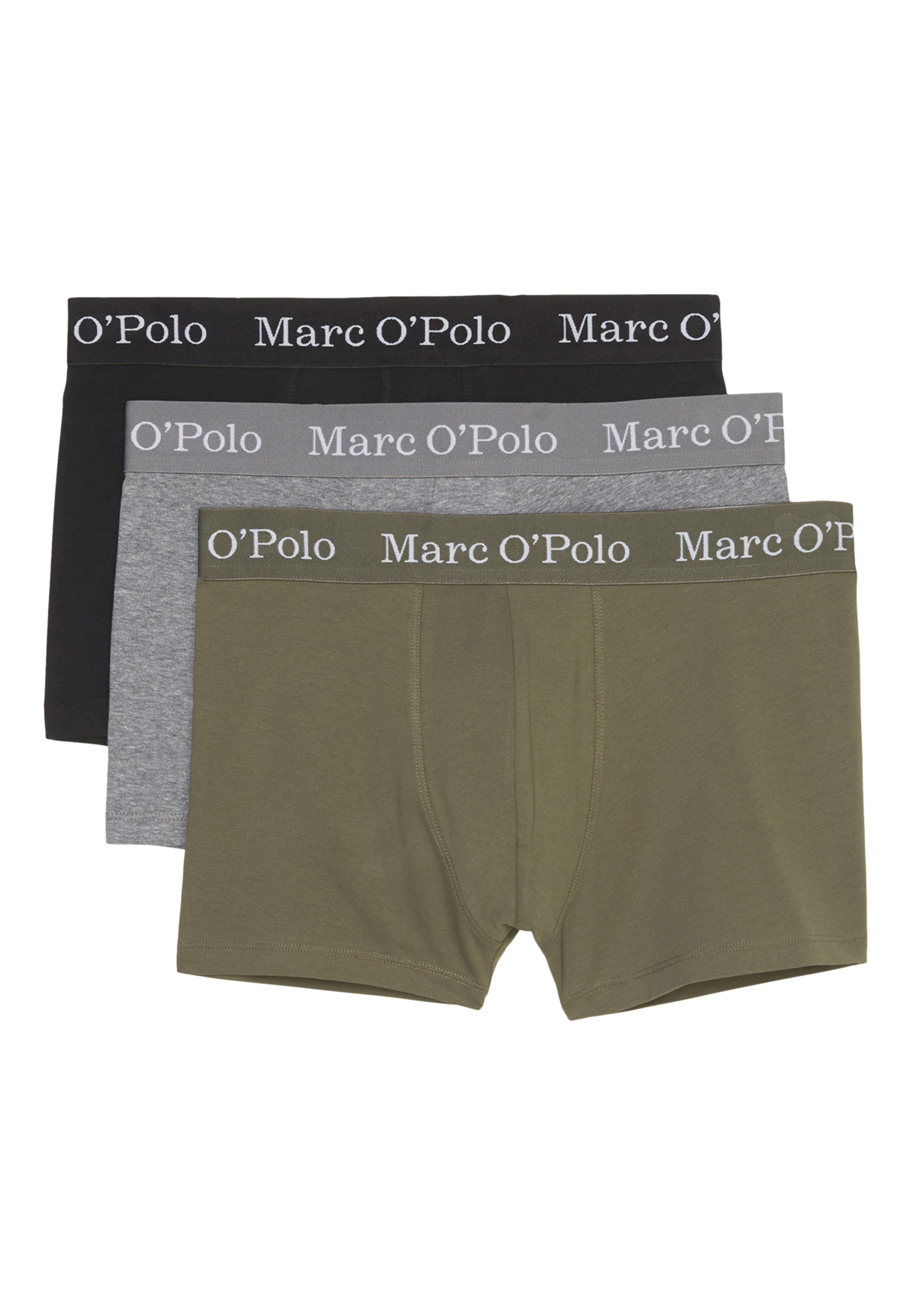 Трусы Marc O´Polo Retro Short/Pant Elements Organic Cotton, цвет Beetle/Grey Melange/Black