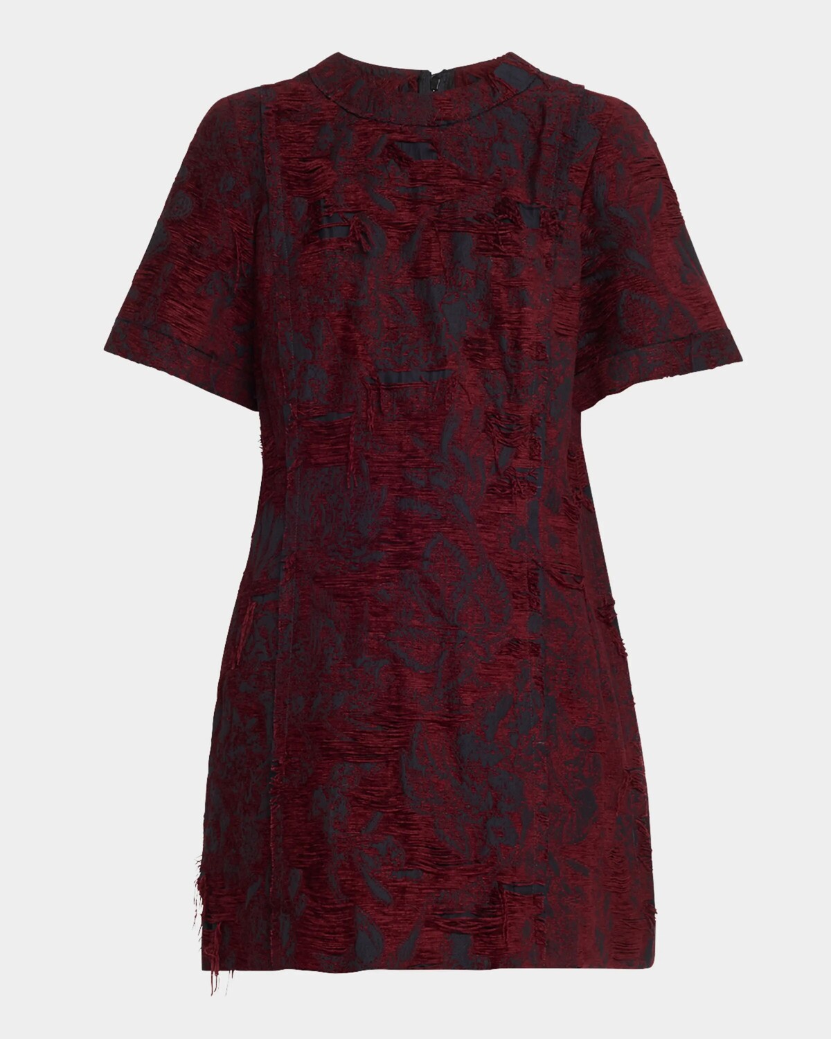 

Жаккардовое мини-платье из шенилла Jason Wu Collection, цвет Navy/ Cabernet