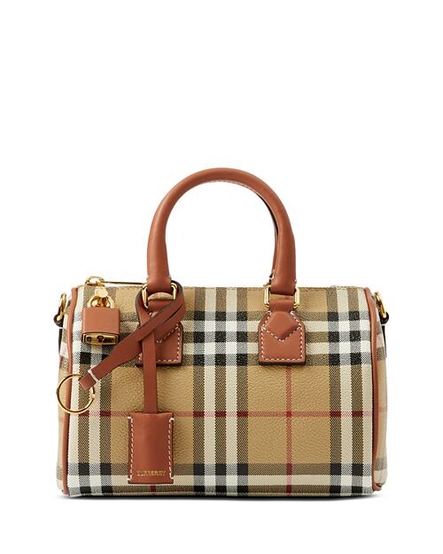 

Миниатюрная сумка для боулинга в клетку Vintage Check Burberry, цвет Brown
