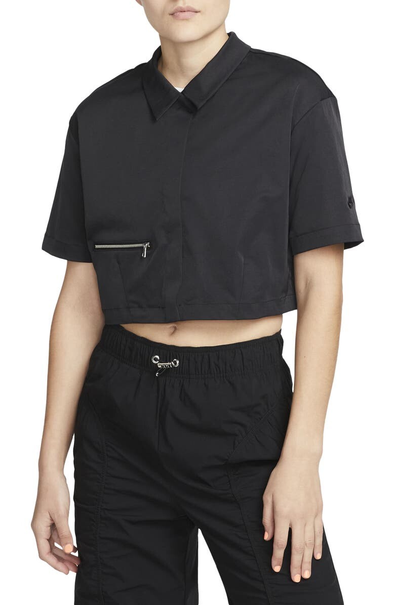

Спортивная одежда Dri-FIT Crop Polo Shirt NIKE, черный