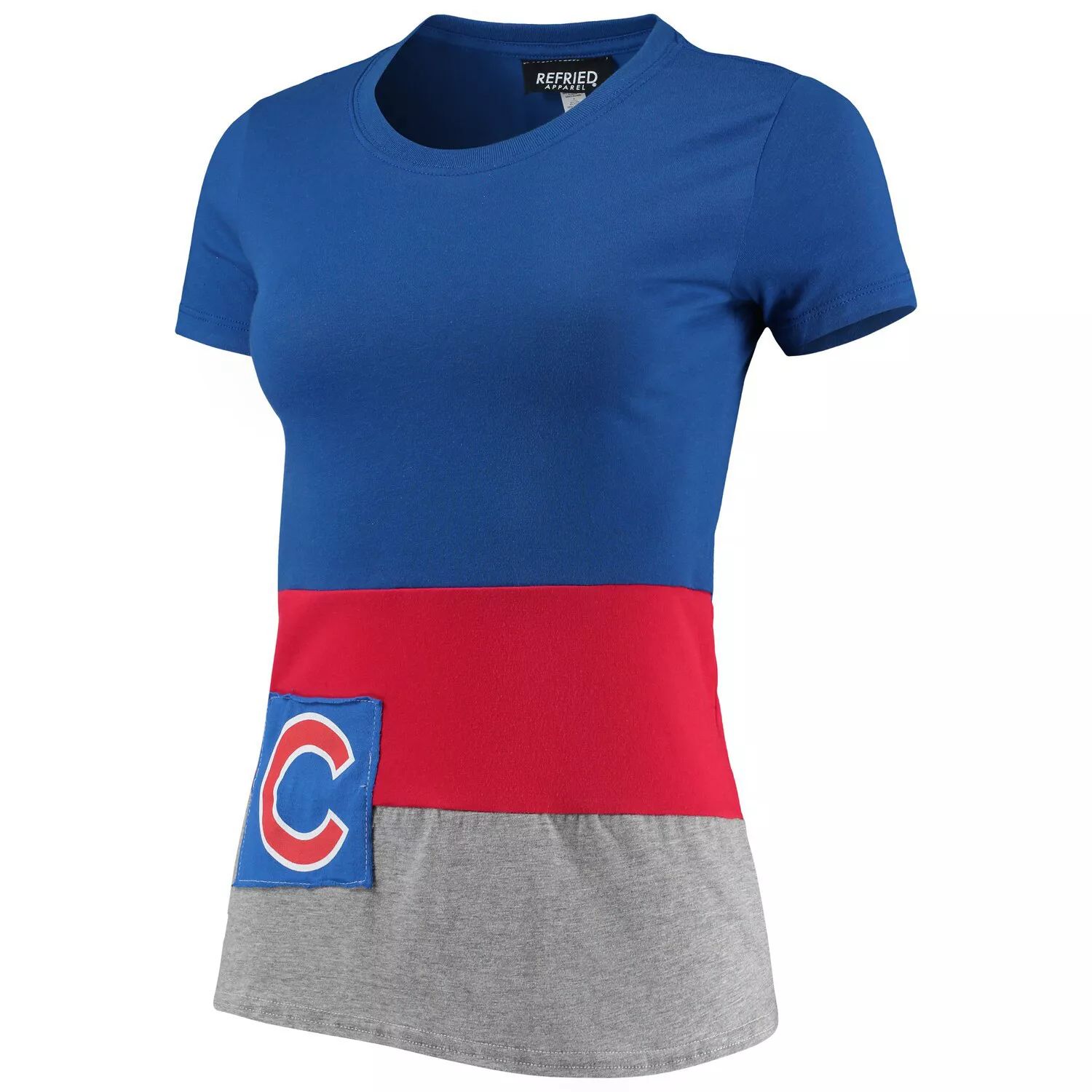 

Женская футболка приталенного кроя Royal Chicago Cubs Refried Apparel