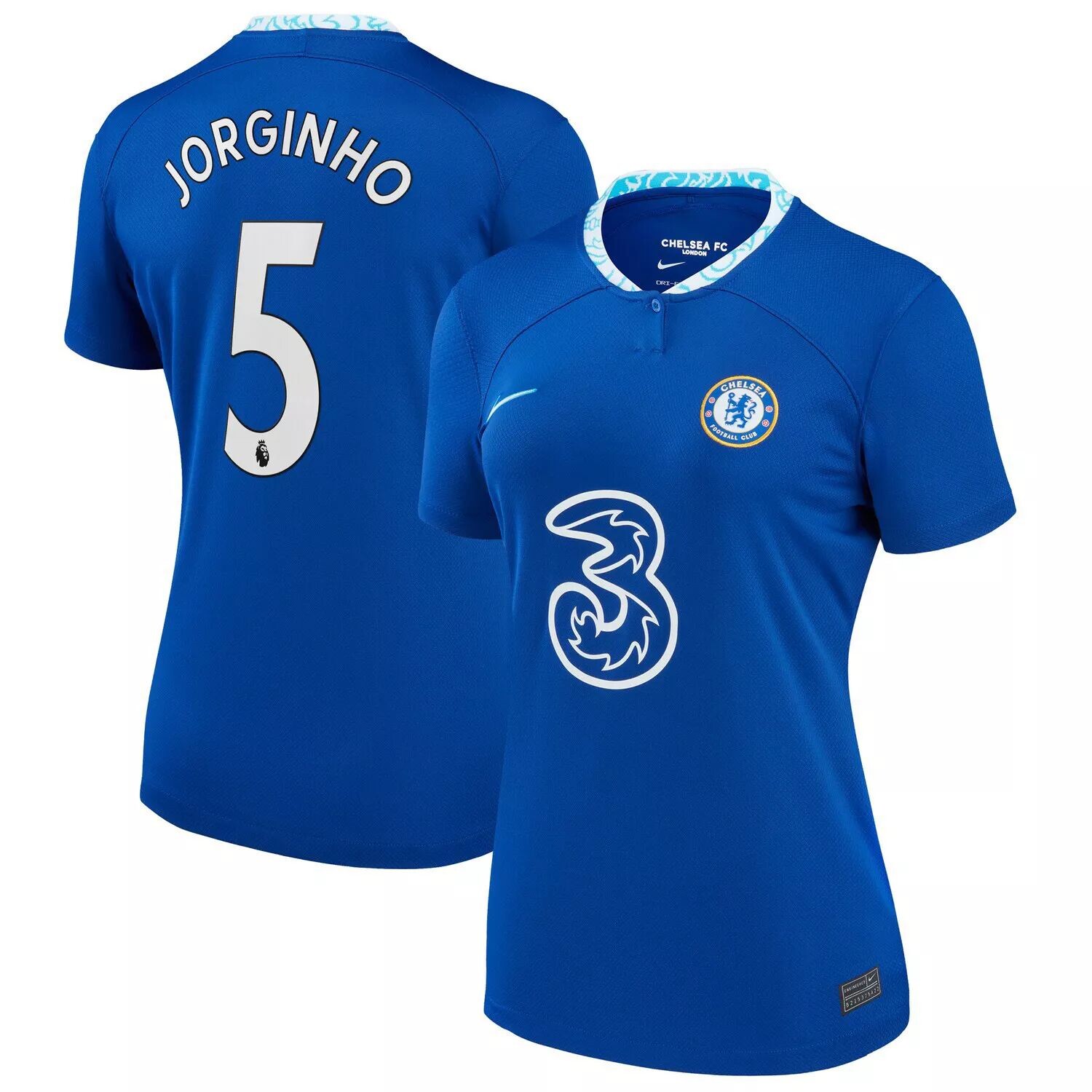 

Женская домашняя копия джерси Nike Jorginho Blue Chelsea 2022/23 Nike