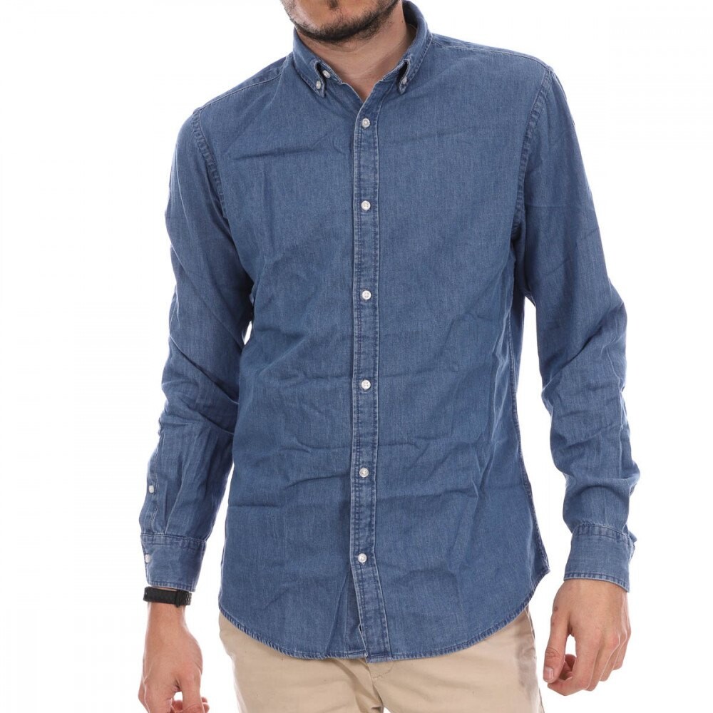 

Рубашка Jack & Jones Plain Denim, синий