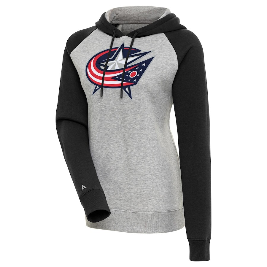 

Пуловер с капюшоном Antigua Columbus Blue Jackets, серый