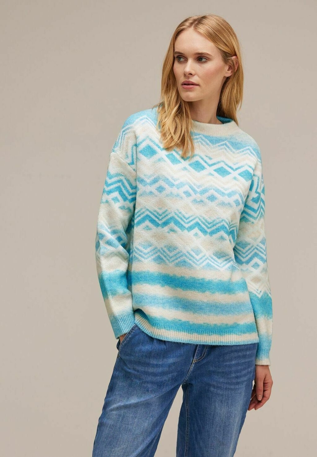 

Вязаный свитер Street One, цвет blau