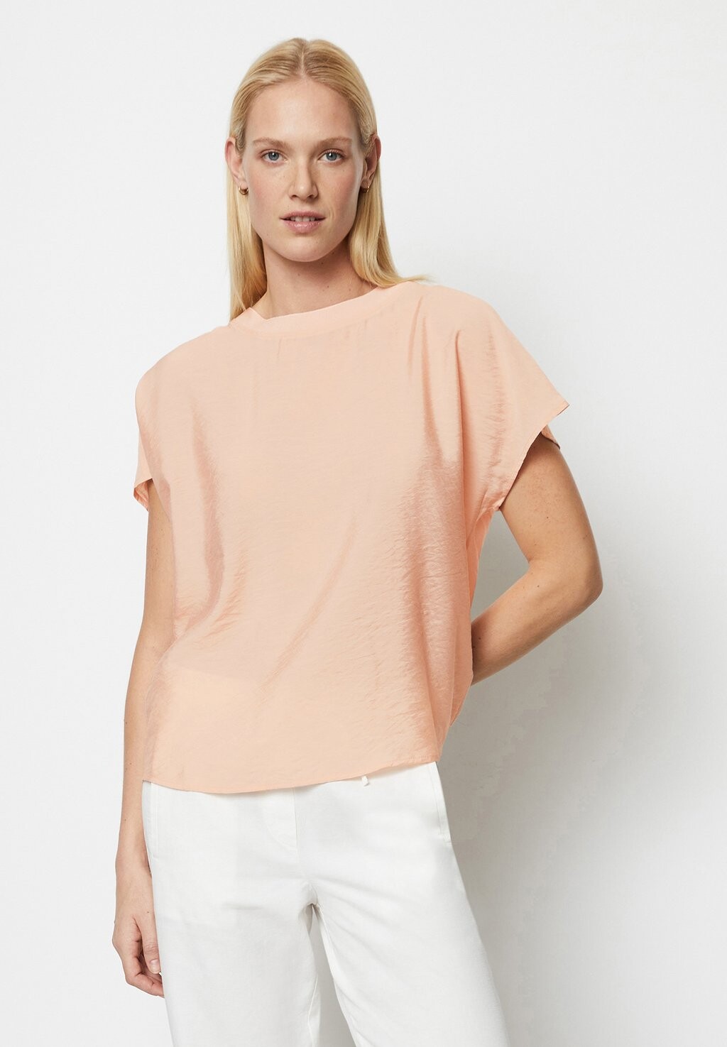 

Футболка базовая SHORT SLEEVE Marc O'Polo, цвет dry rose