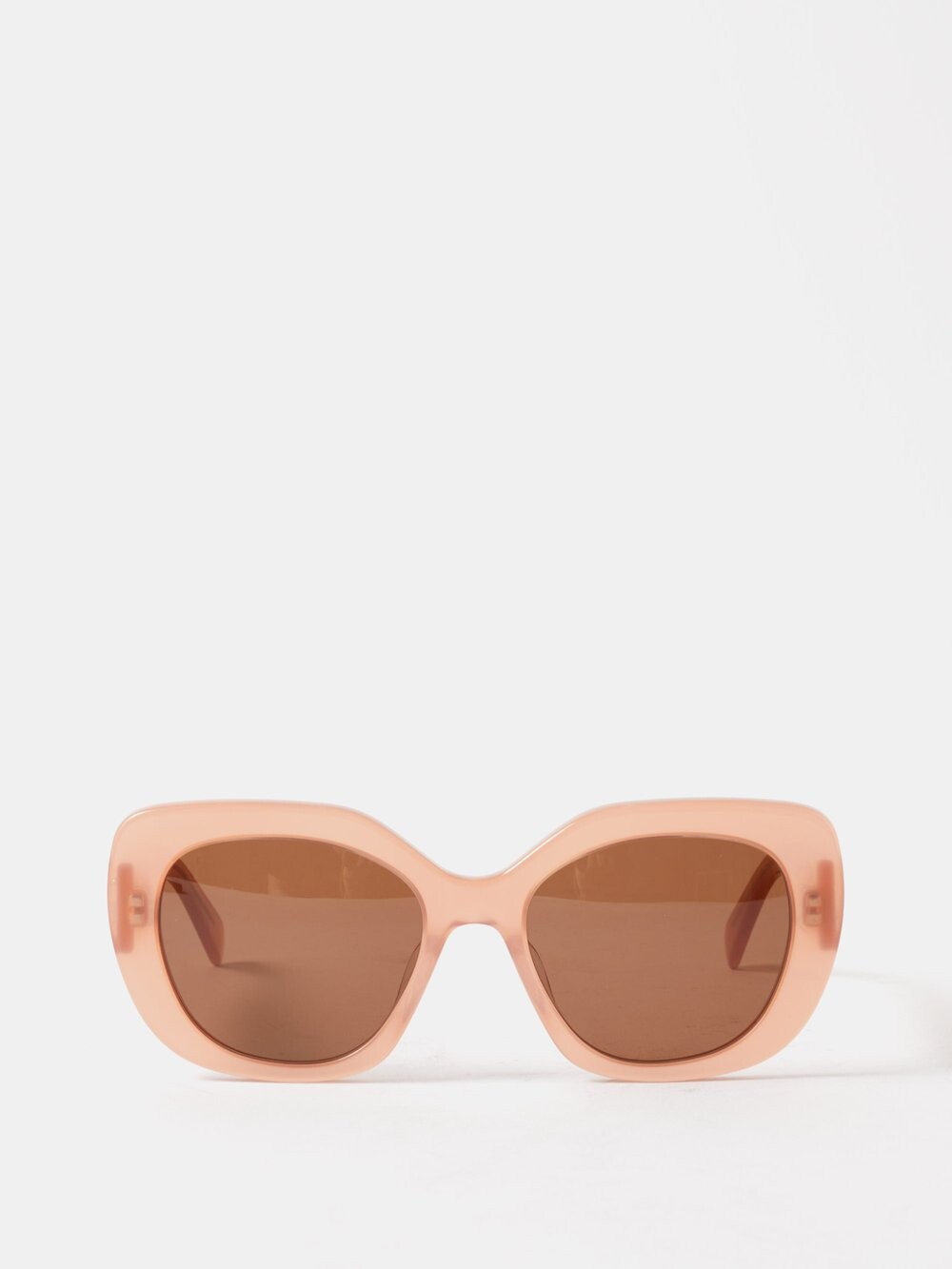 

Солнцезащитные очки triomphe оверсайз из ацетата Celine Eyewear, розовый