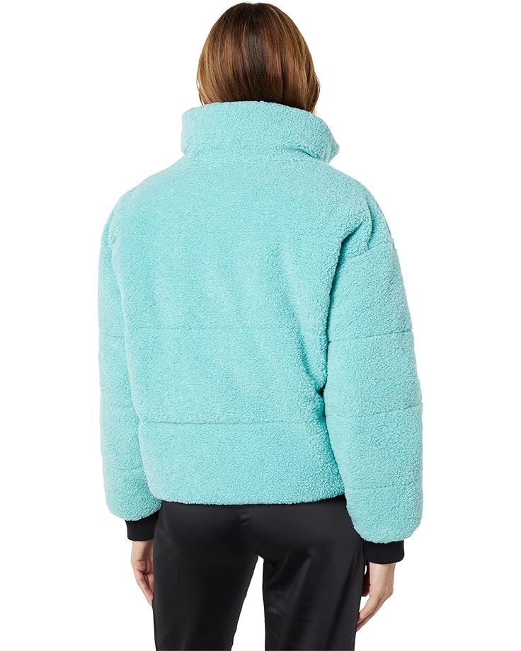 Куртка NVLT Berber Faux Down Cropped Puffer Jacket, цвет Tiffany Blue