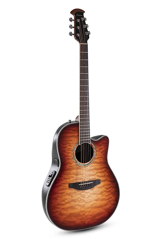 Акустическая гитара Ovation CS24X-7C Celebrity Standard Mid Depth Cutaway Nato Neck 6-String Acoustic-Electric Guitar w/Gig Bag
