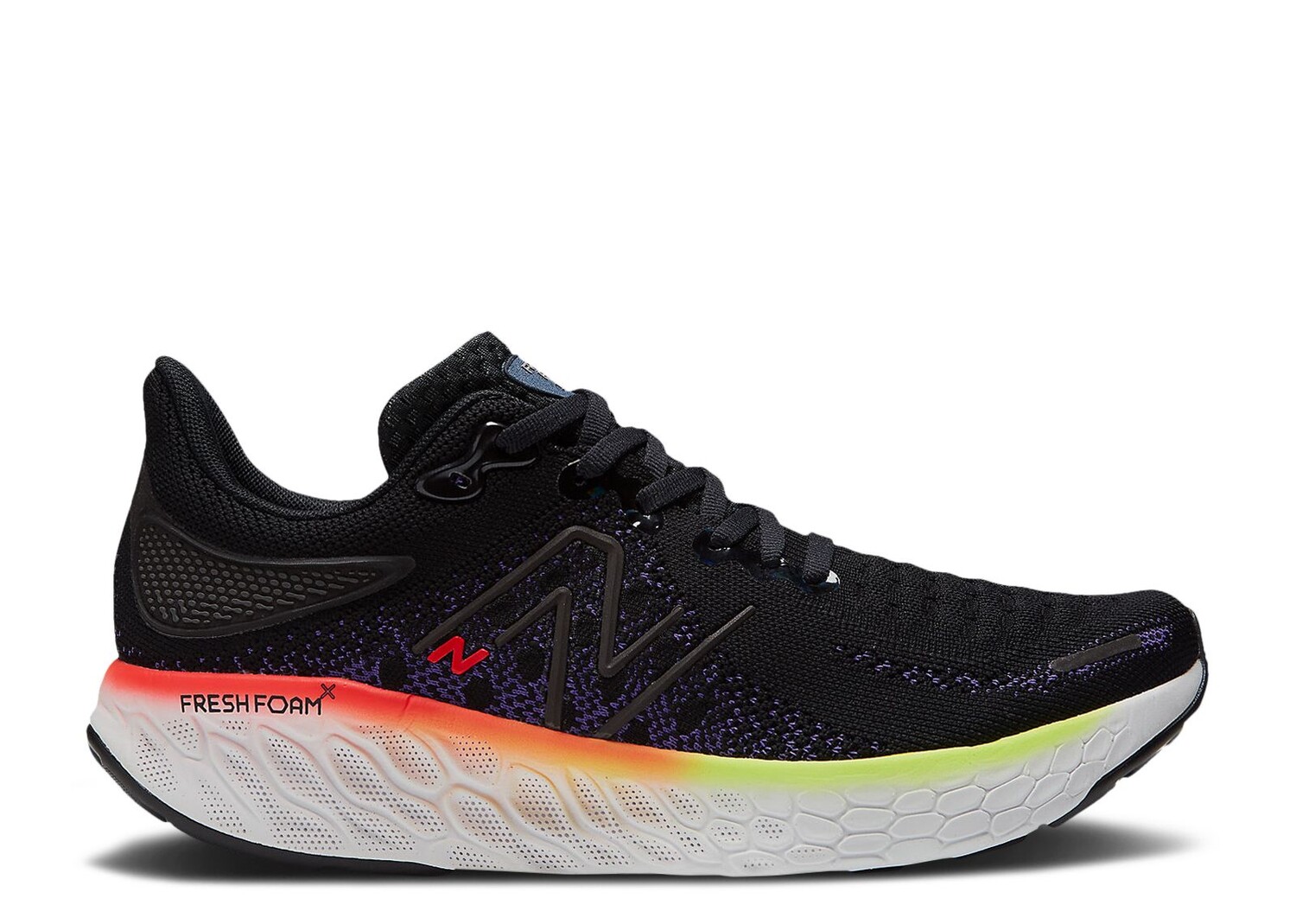 

Кроссовки New Balance Fresh Foam X 1080V12 'Black Red Pixel Green', черный