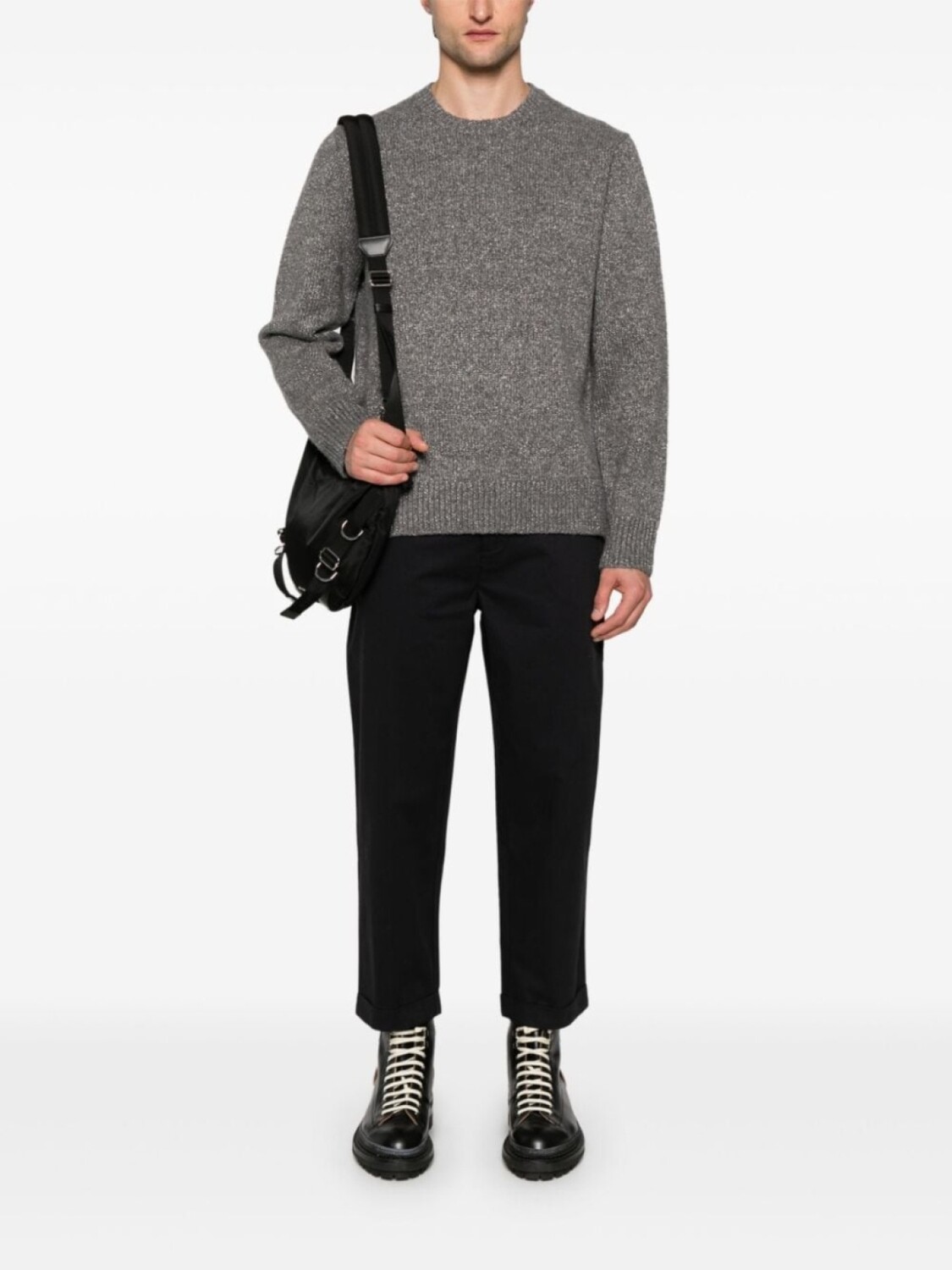 

AllSaints джемпер с эффектом металлик, серый