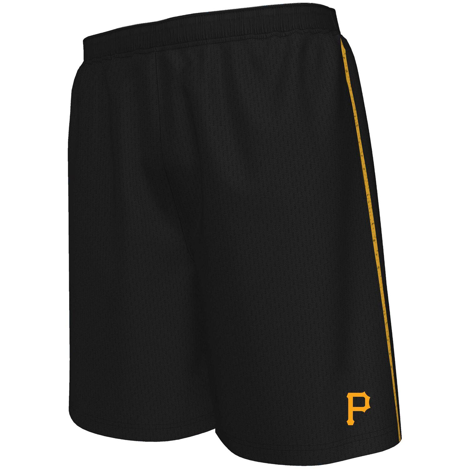 цена Мужские черные шорты в сетку Pittsburgh Pirates Big & Tall Majestic