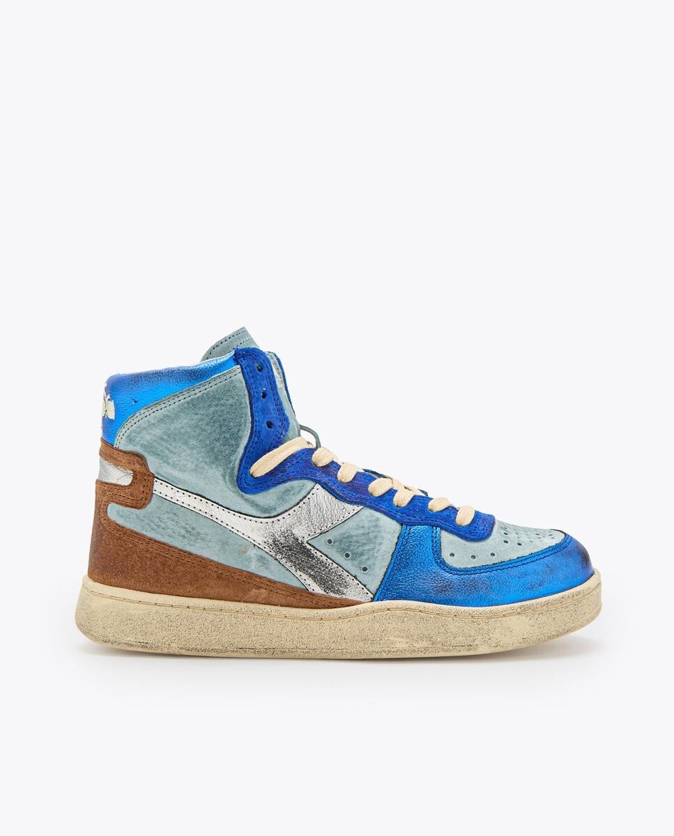 

Женские высокие кеды из разноцветной кожи Diadora Heritage, мультиколор