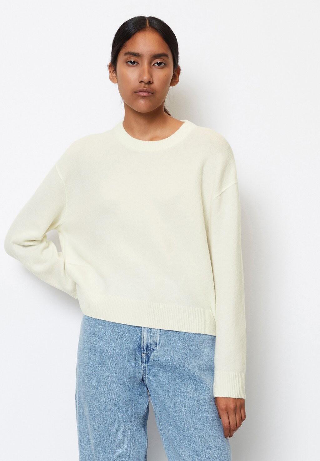 

Свитшот Marc O'Polo DENIM РЕЗИНКА НА СВИТЕРЕ С РЕЗИНКОЙ НА МАНЖЕТЕ, цвет white blush