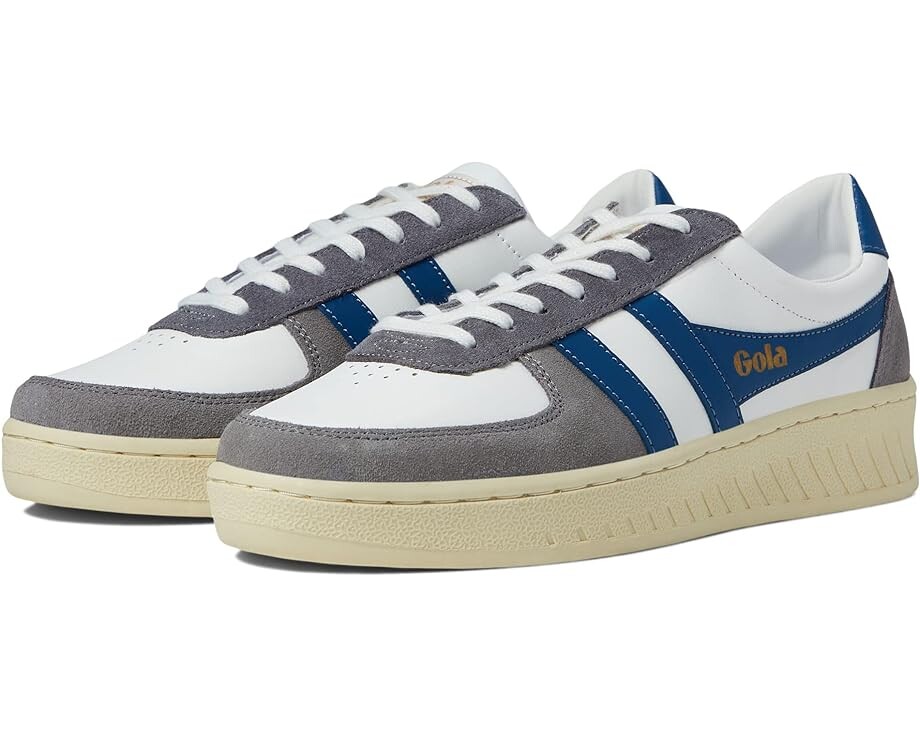 

Кроссовки Gola Grandslam Quadrant, цвет White/Ash/Marine Blue/Shadow