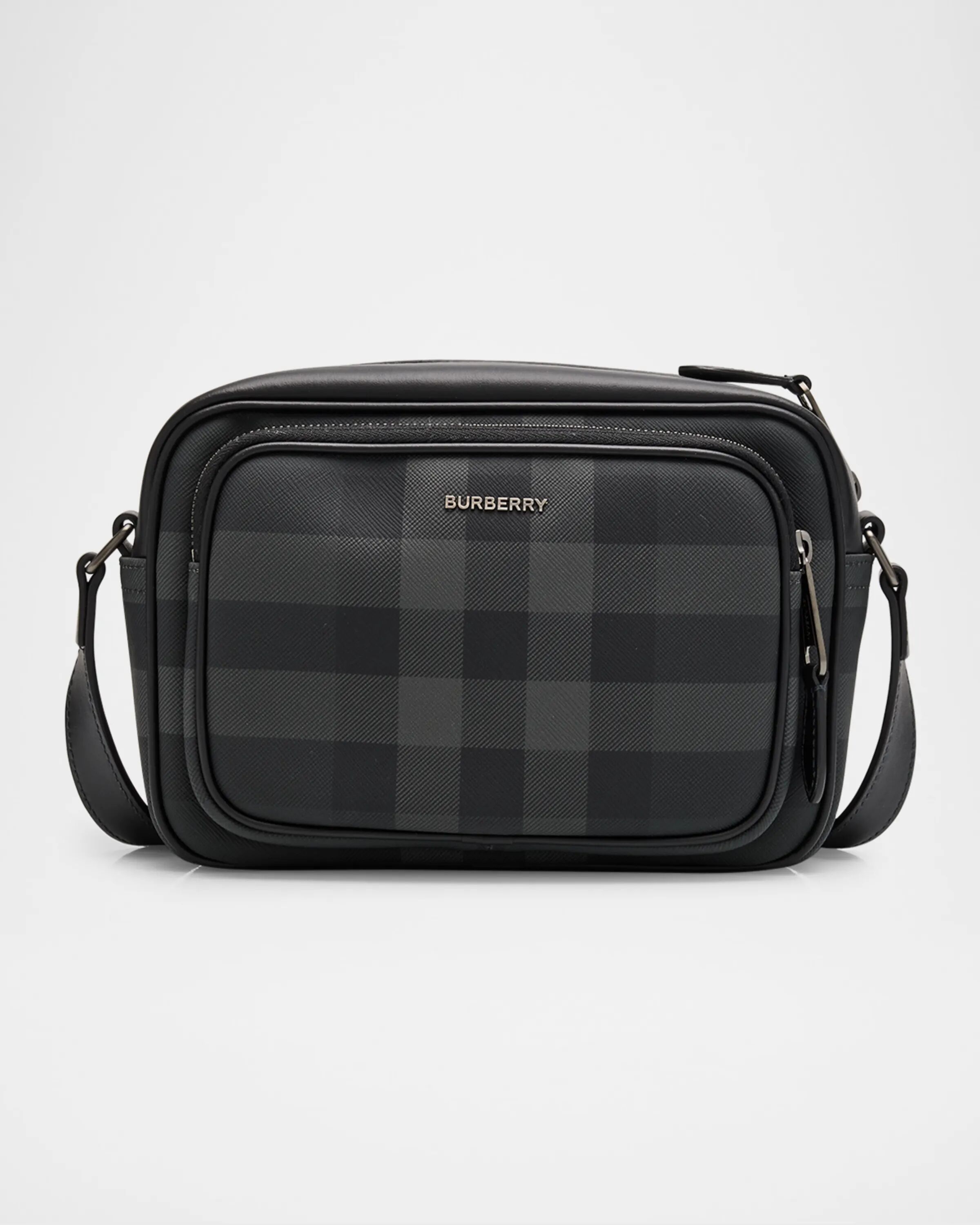 

Мужская сумка через плечо в клетку Paddy Check Burberry, цвет Charcoal