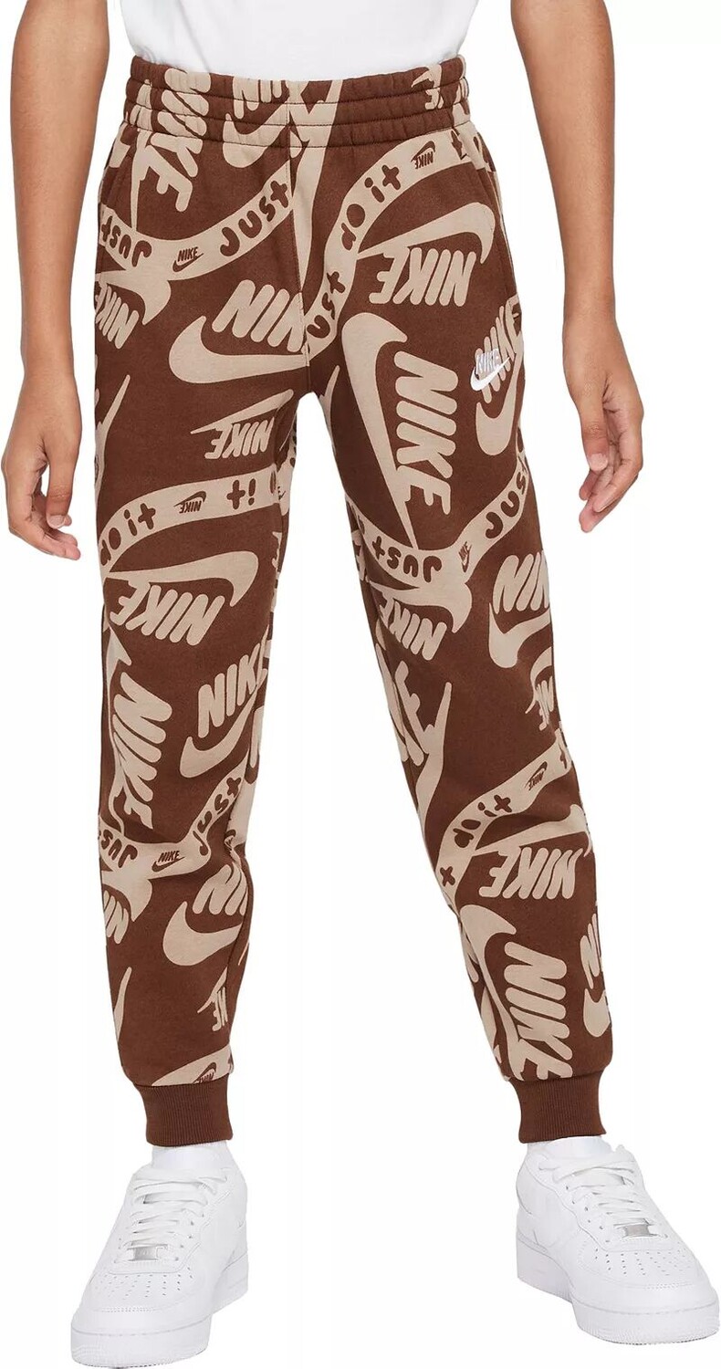 

Флисовые джоггеры с принтом Nike Kids Sportswear Club