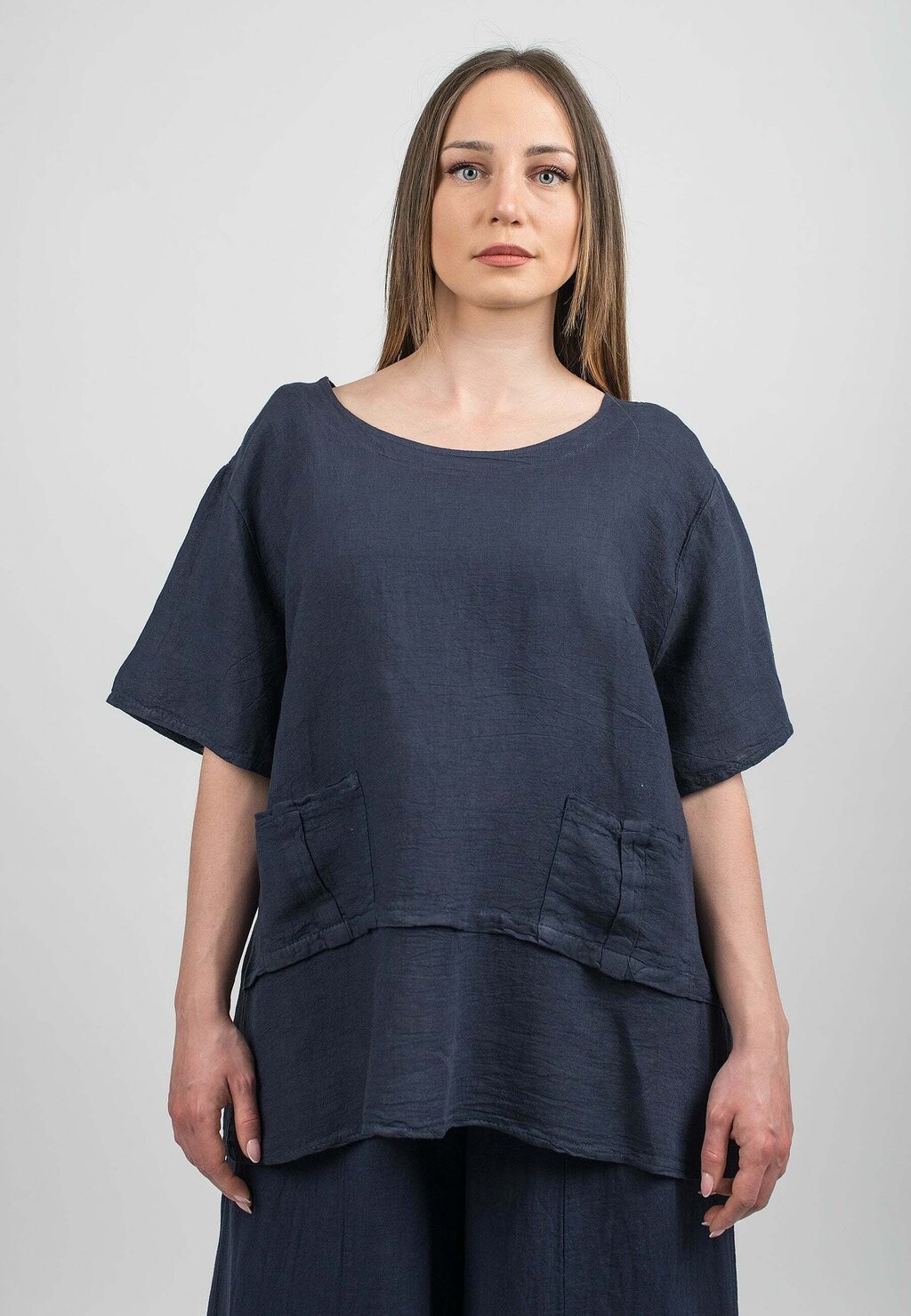 

Туника Dalle Piane Cashmere, синий