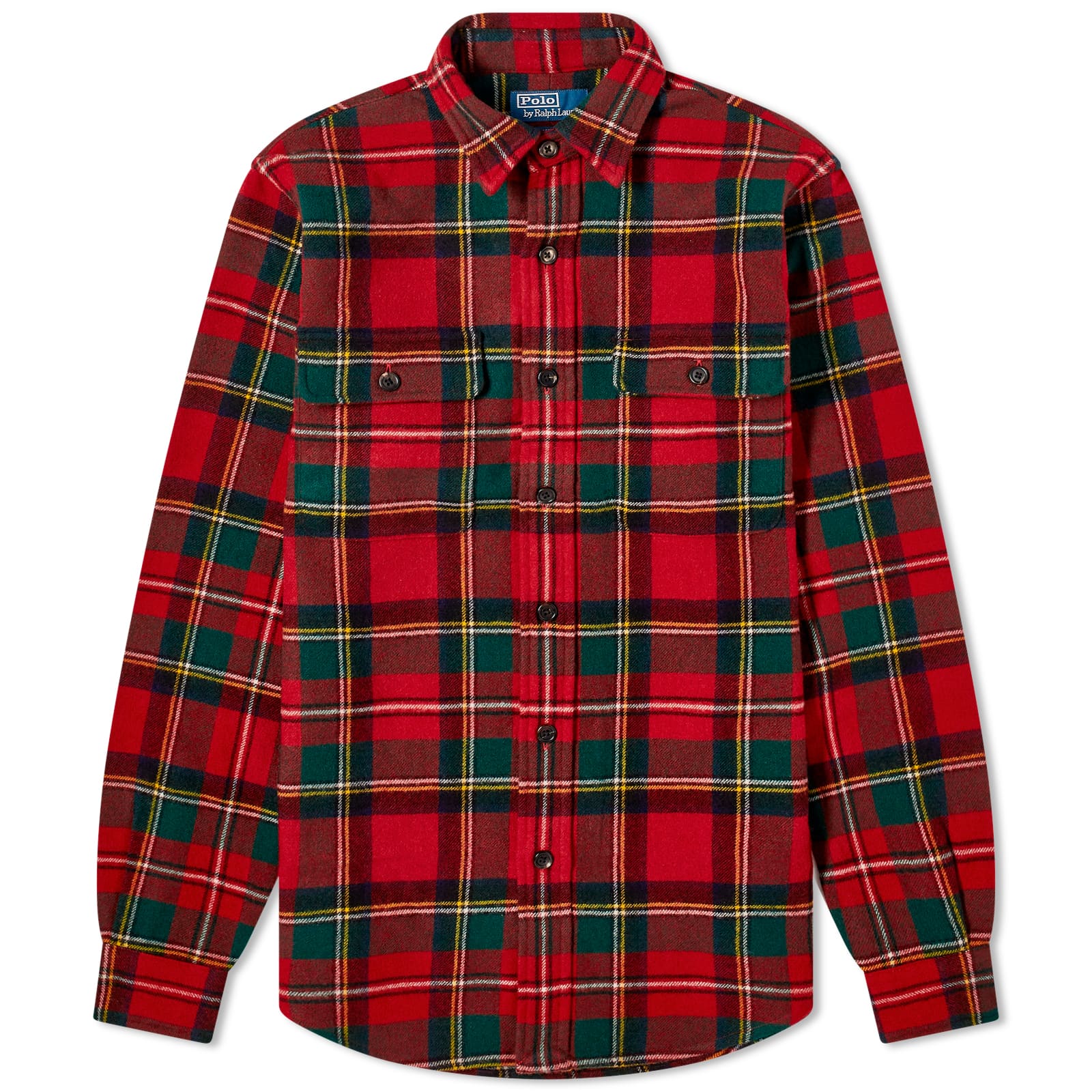 Рубашка Polo Ralph Lauren Tartan Fleece Overshirt, цвет Red Stewart Plaid
