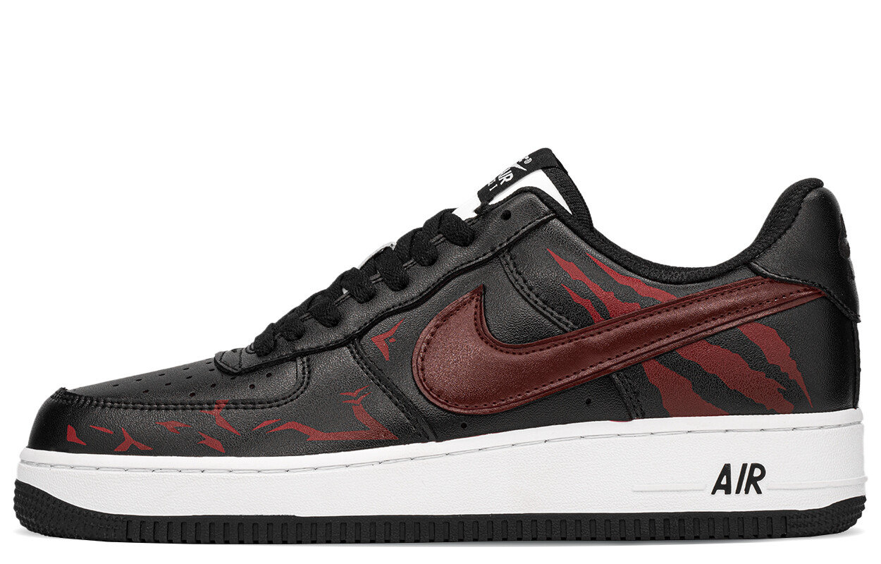 

Кроссовки Nike Air Force 1 Skateboarding Shoes Unisex Low-top Black/Red, черный/красный