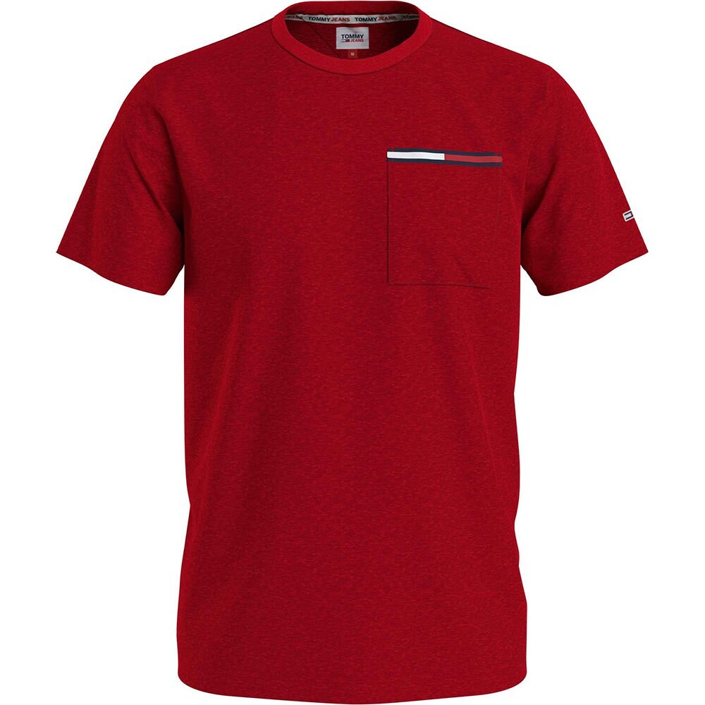 

Футболка Tommy Jeans Essential Flag Pocket, красный