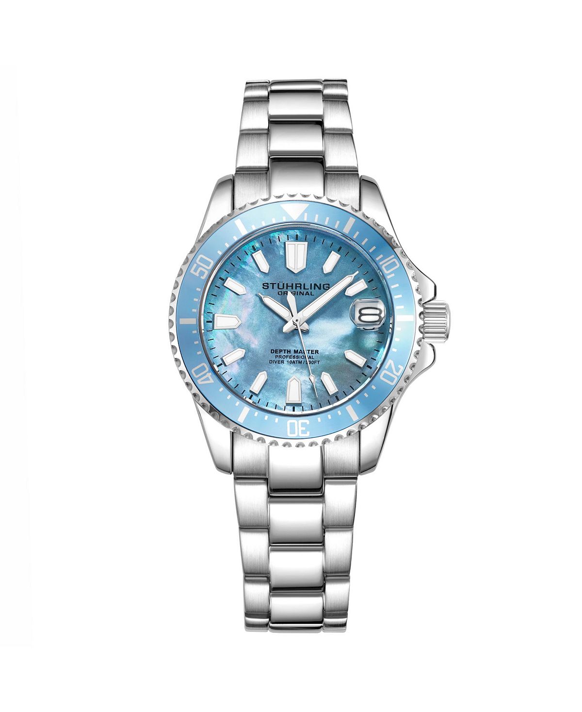 Женские часы-браслет из нержавеющей стали серебристого цвета, 32 мм Stuhrling, серебро женские часы cristal из нержавеющей стали серебристого цвета 28 мм jbw