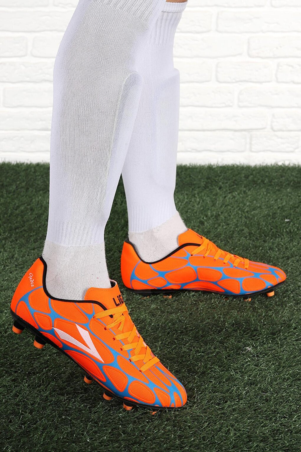 

Мужские спортивные футбольные бутсы Gediz PRM Cleats Turf Field Lig, апельсин