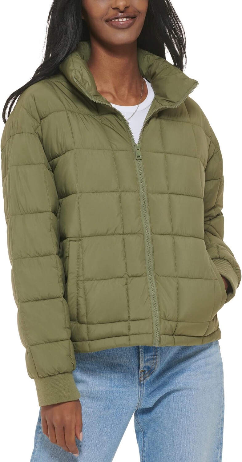 

Стеганая куртка-боксер Levi's, цвет Lichen Green