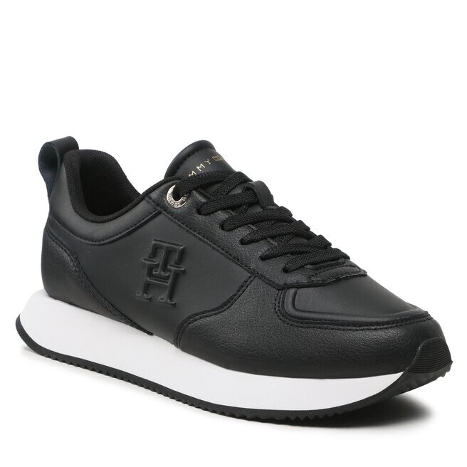 

Кроссовки Tommy Hilfiger CasualLeather Runner, черный