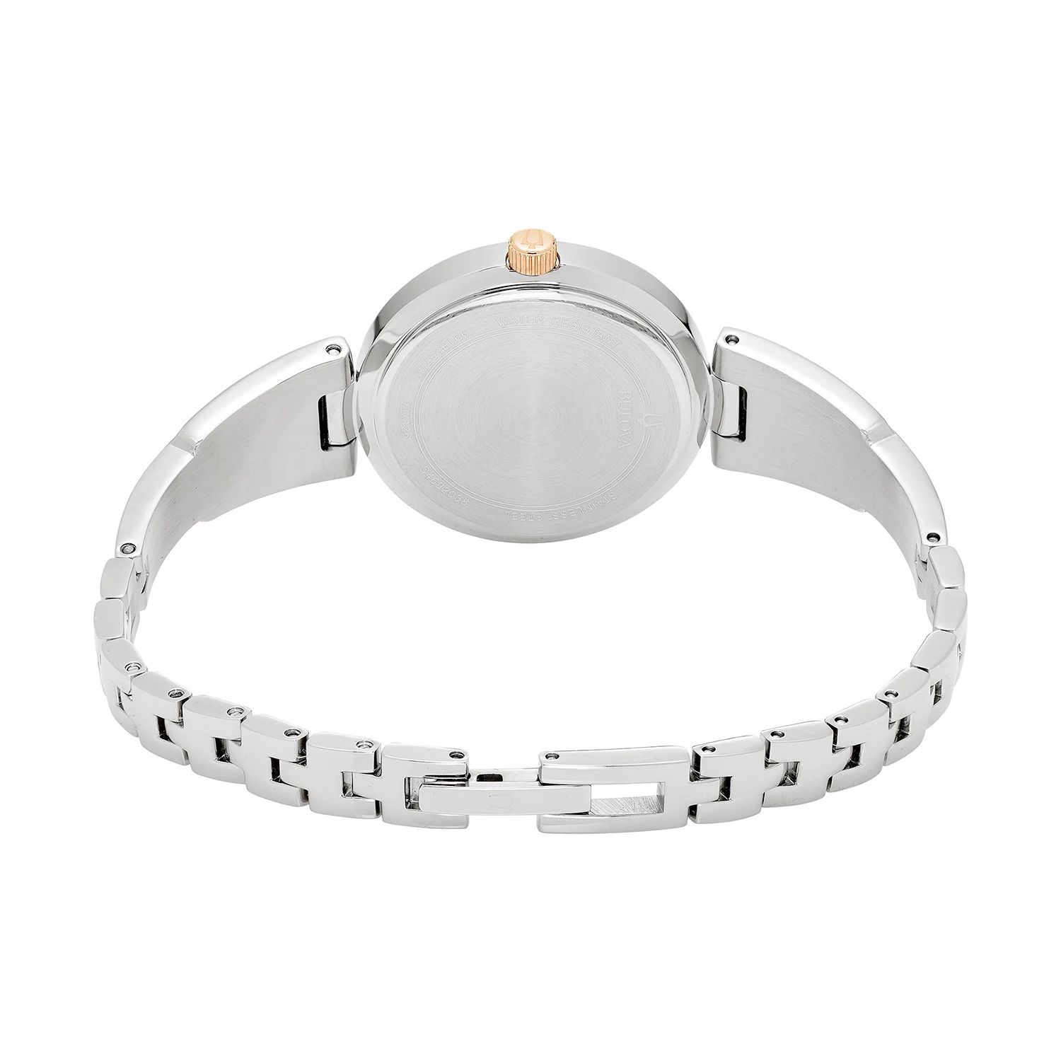 цена Женские часы с кристаллами и комплект ожерелья со звеньями - 98X126 Bulova