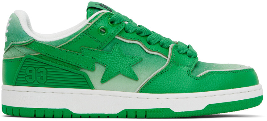 

Зеленые кроссовки Sk8 Sta #4 Bape, цвет Green
