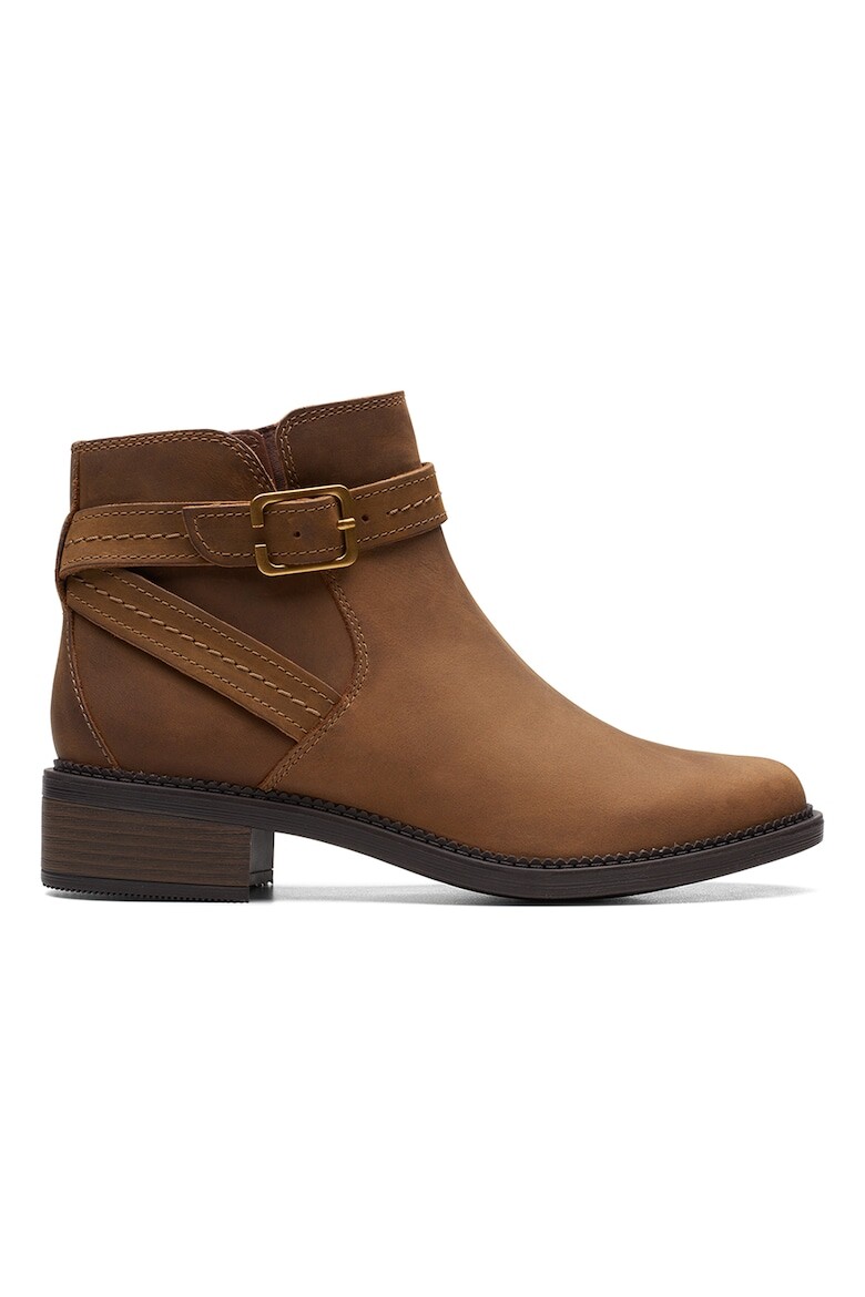 

Кожаные ботинки Maye с ремешками Clarks, коричневый