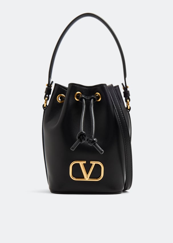 Сумка Valentino Garavani VLogo Signature Mini Bucket, черный ремень valentino garavani vlogo type belt белый