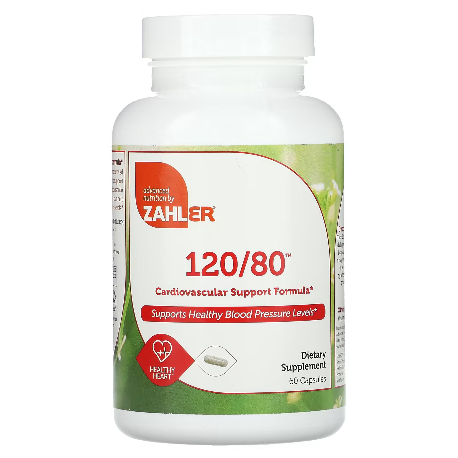Пищевая добавка Zahler 120/80 формула поддержки сердечно-сосудистой системы, 60 капсул формула для поддержки спокойствия детей zahler 60 таблеток