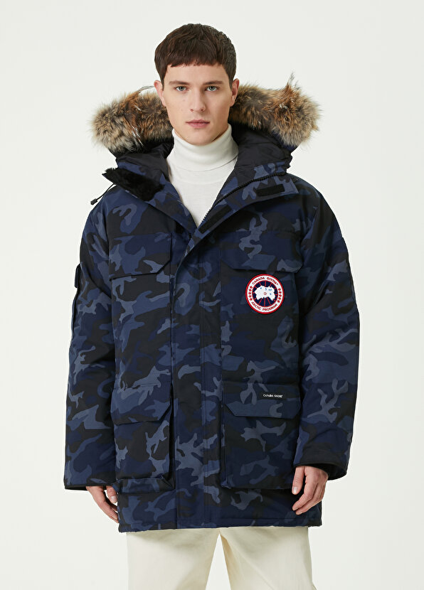 

Синяя куртка с камуфляжным рисунком expedition Canada Goose, Синий