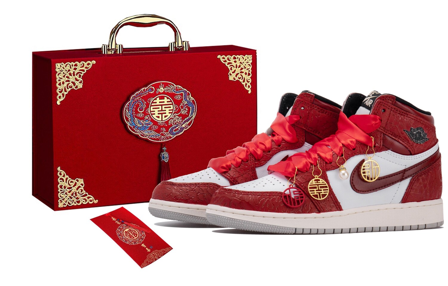 

Jordan Air Jordan 1 винтажные баскетбольные кроссовки женские, White/Red