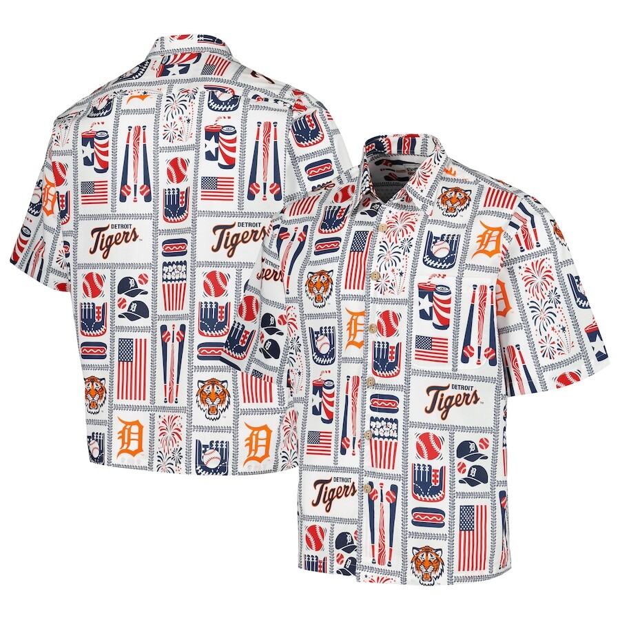 

Рубашка Reyn Spooner Detroit Tigers, белый