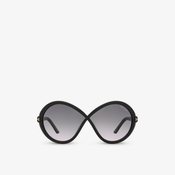 

Tr001772 солнцезащитные очки jada в ацетатной оправе-бабочке Tom Ford, черный