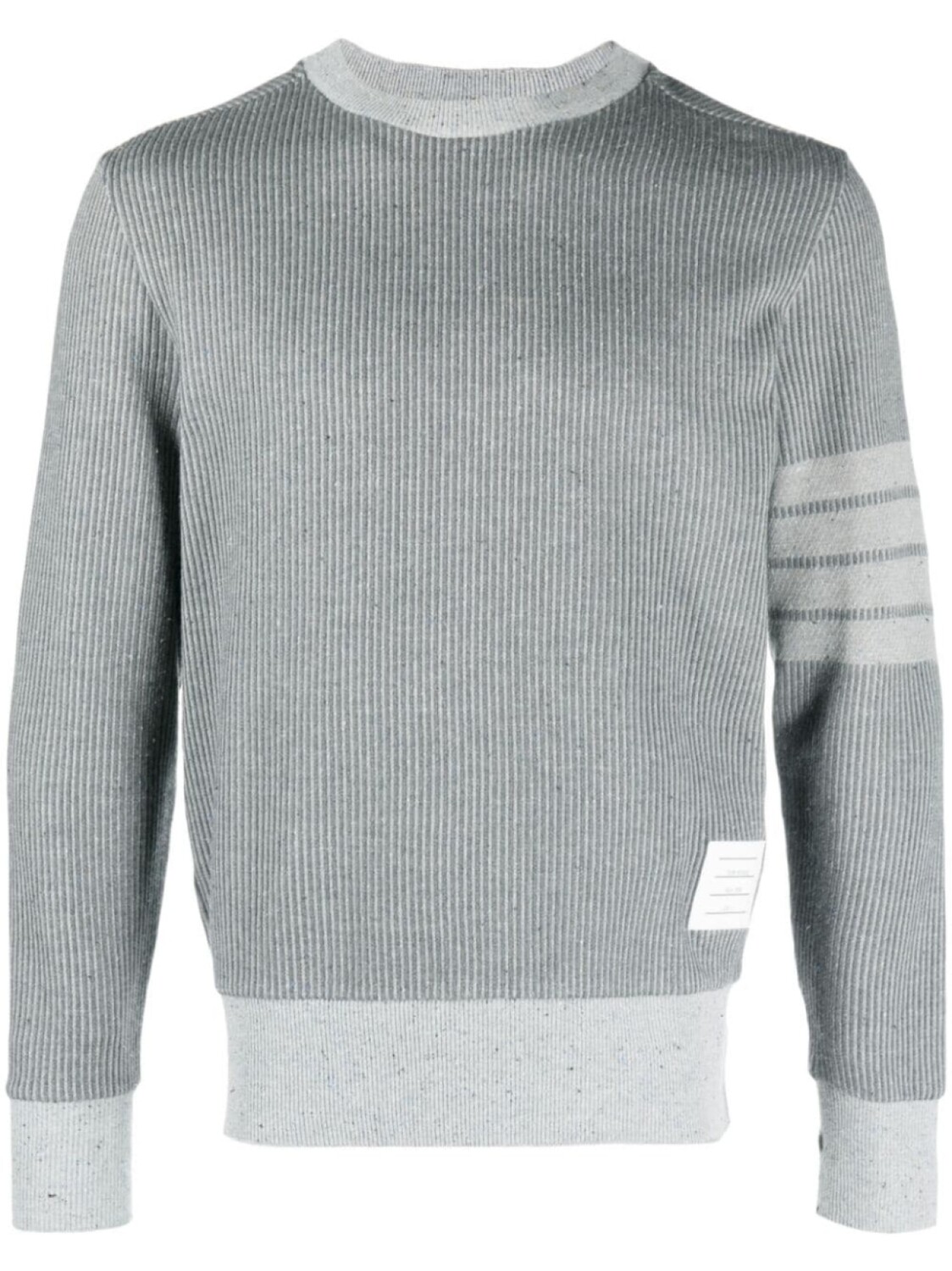 

Thom Browne толстовка с круглым вырезом и полосками 4-Bar, серый