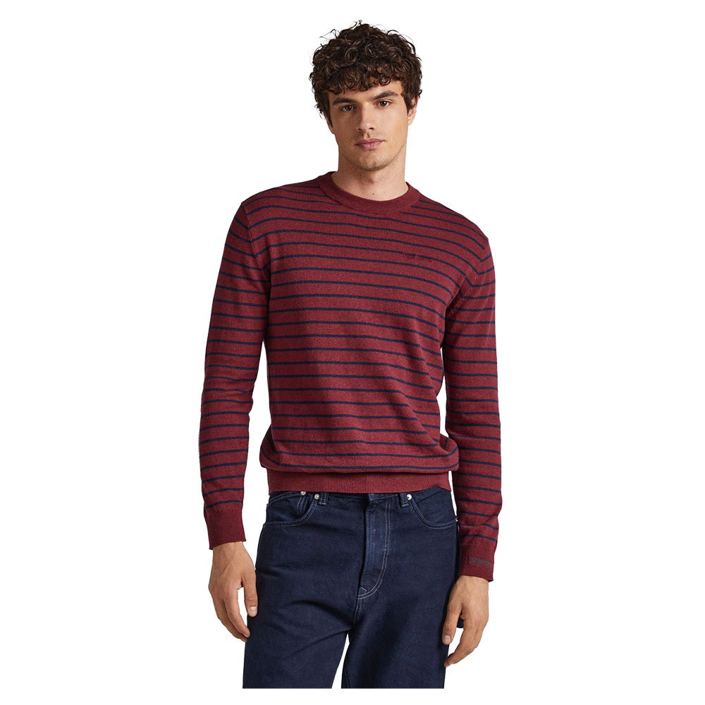 

Свитер Pepe Jeans Andre Stripes, красный